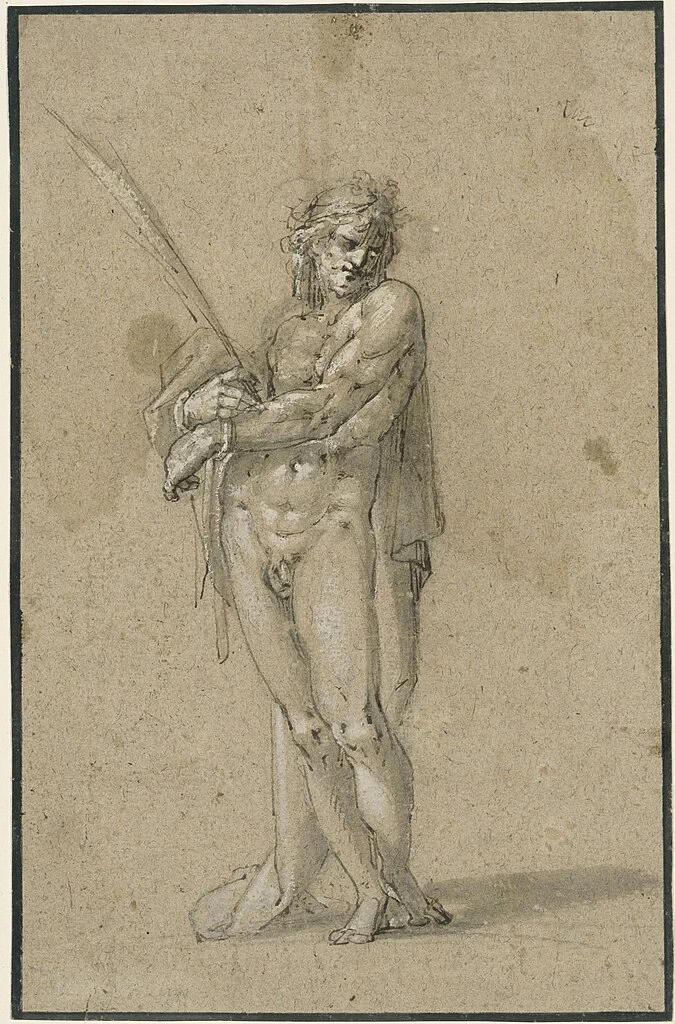 Bartholomeus Spranger - 142, Cristo come uomo dei dolori, Kupferstichkabinett Berlin